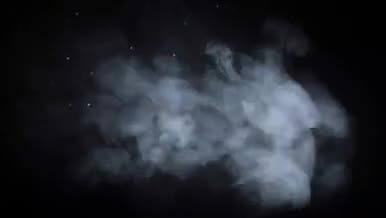 黑色缥缈烟雾揭示logo模板视频的预览图